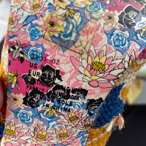 Irregular Choice Red and Orange Heels with Vibrant Design - Picture 8 of 16